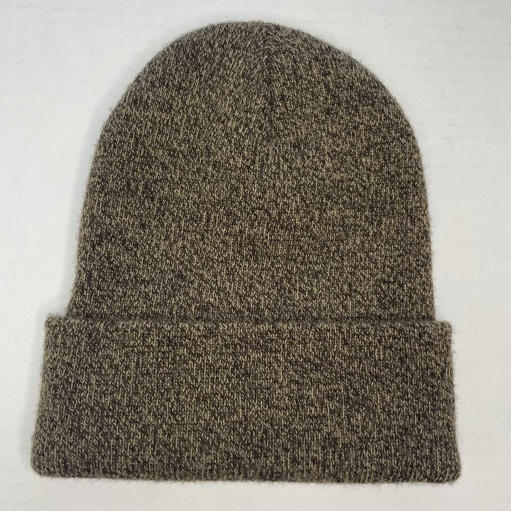 Carhartt A18 Beanie Acrylic Watch Hat Brown Knit Cuffed Cap Patch Logo One Size
